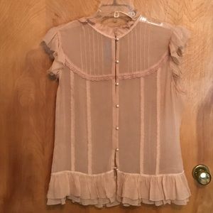 Romantic Sheer Banana Republic Blouse